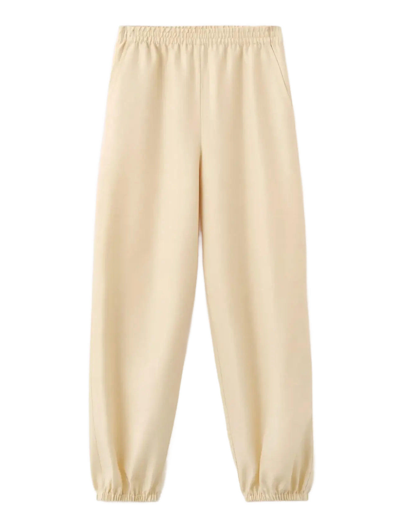 MANGO Lyocell Harem Hosen Cream - XL - Damen