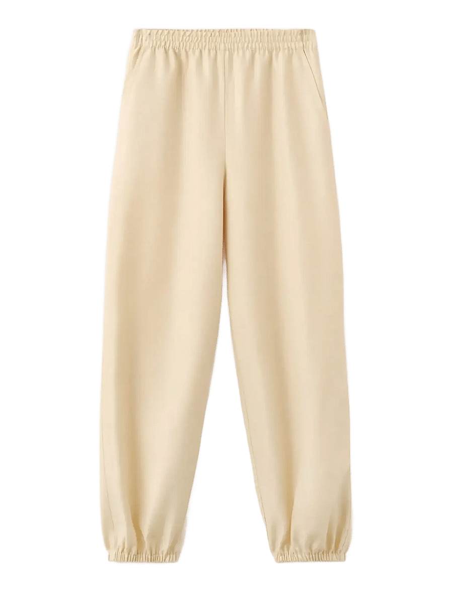 Mango - Lyocell harem trousers - barrel-bukser - light beige - 1
