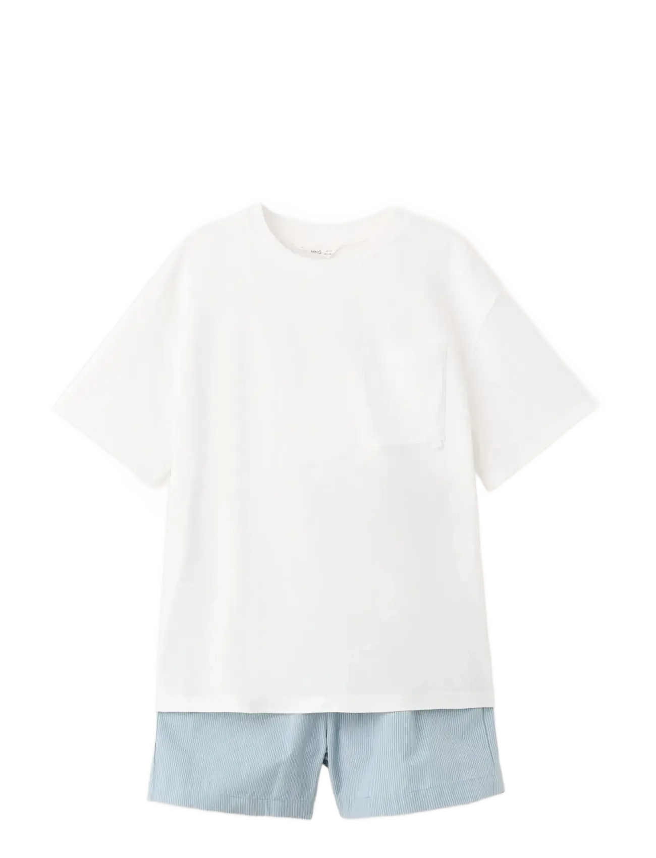Mango Short Pyjama Set, 11-12, Blue, Pyjamas > Pyjamas-Sæt, Børn
