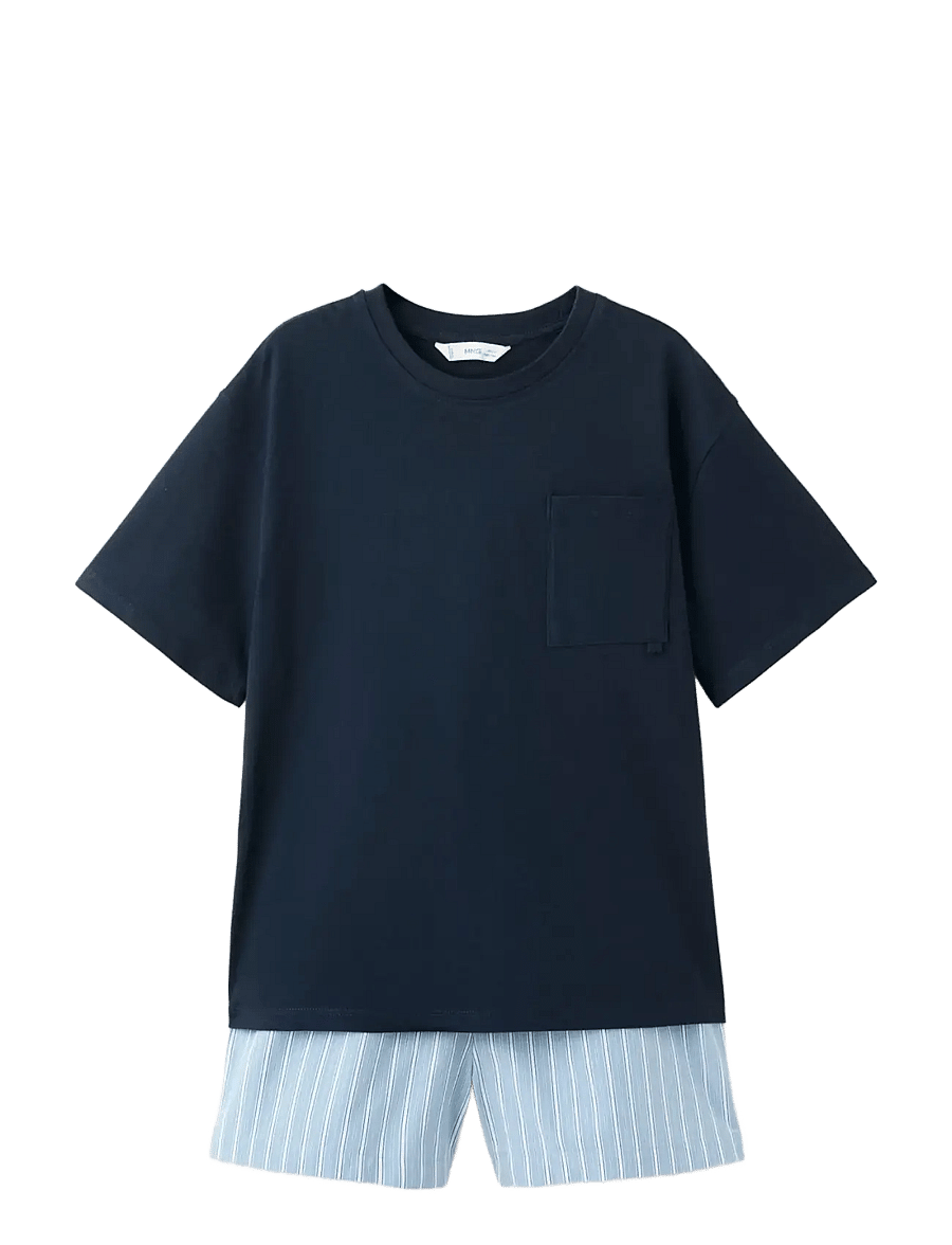 Mango - Short pyjama set - pyjamasset - navy - 0