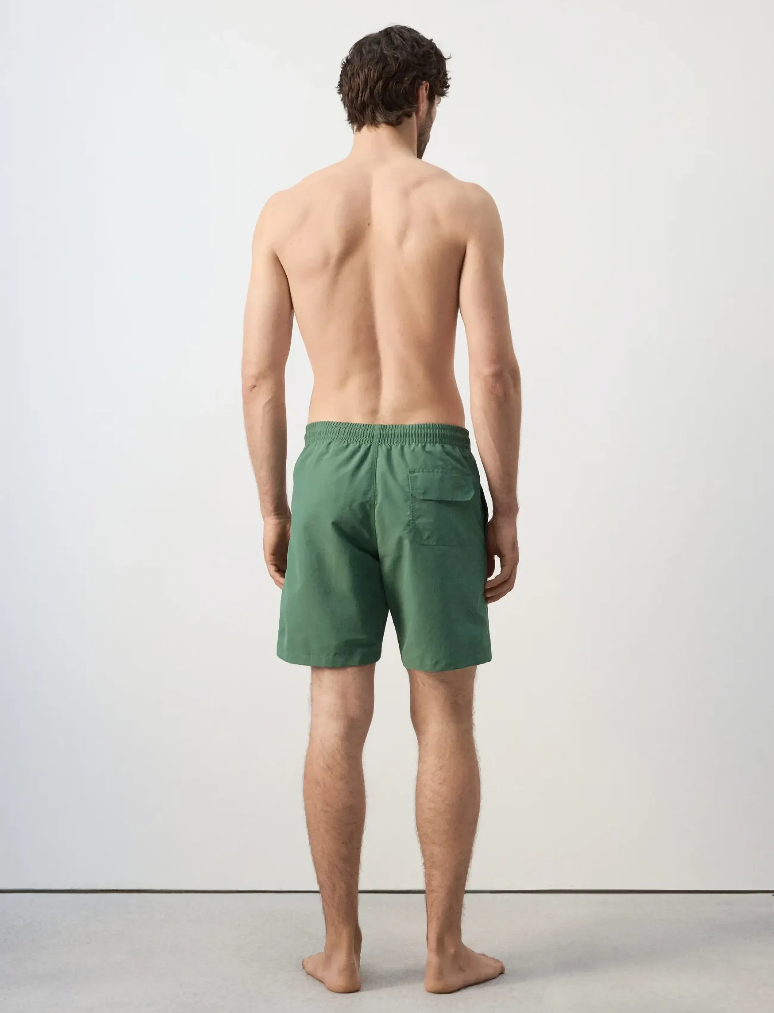 Mango - Basic drawstring swimsuit - badshorts - beige - khaki - 2