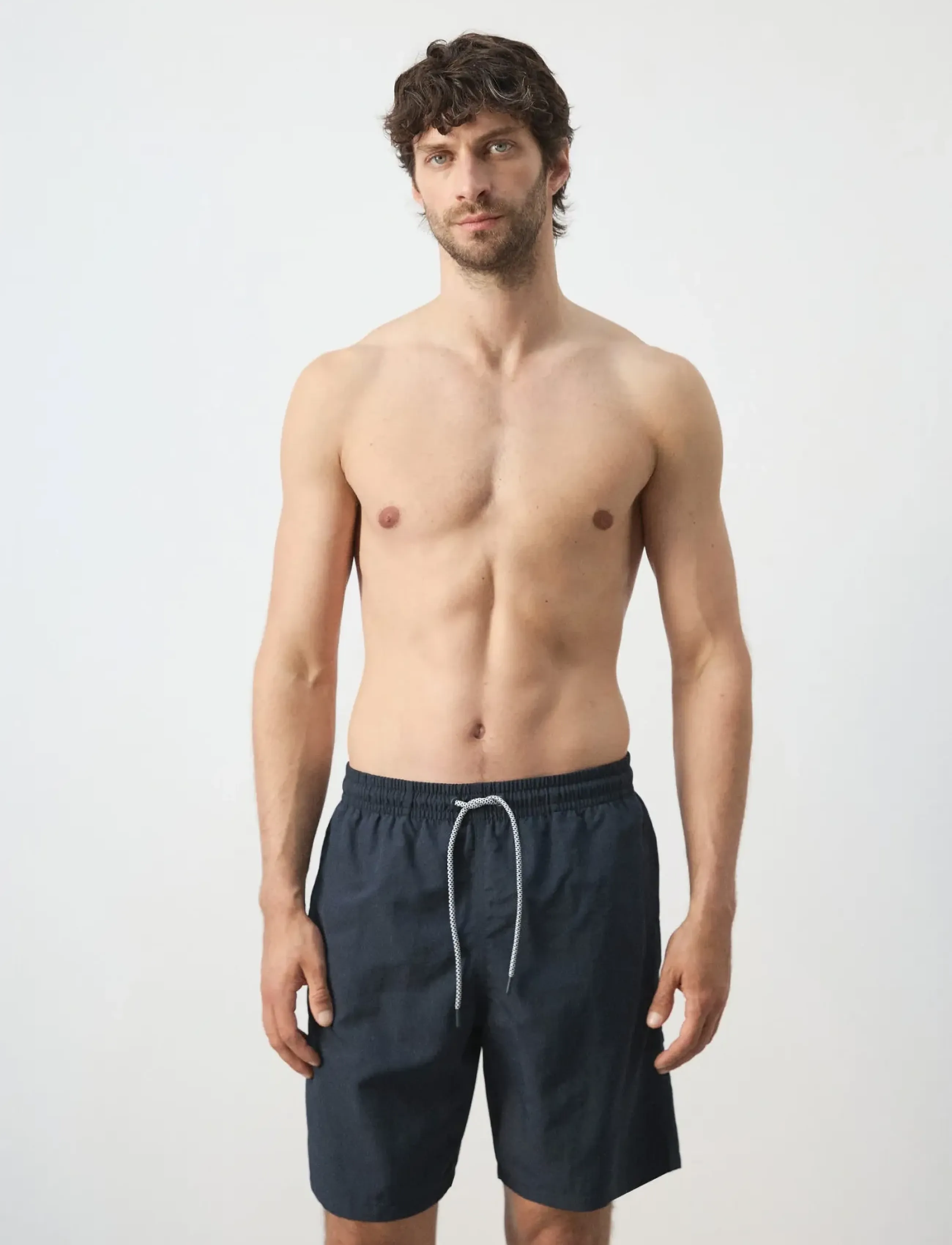 Mango Basic drawstring swimsuit - Mango - NAVY / navy