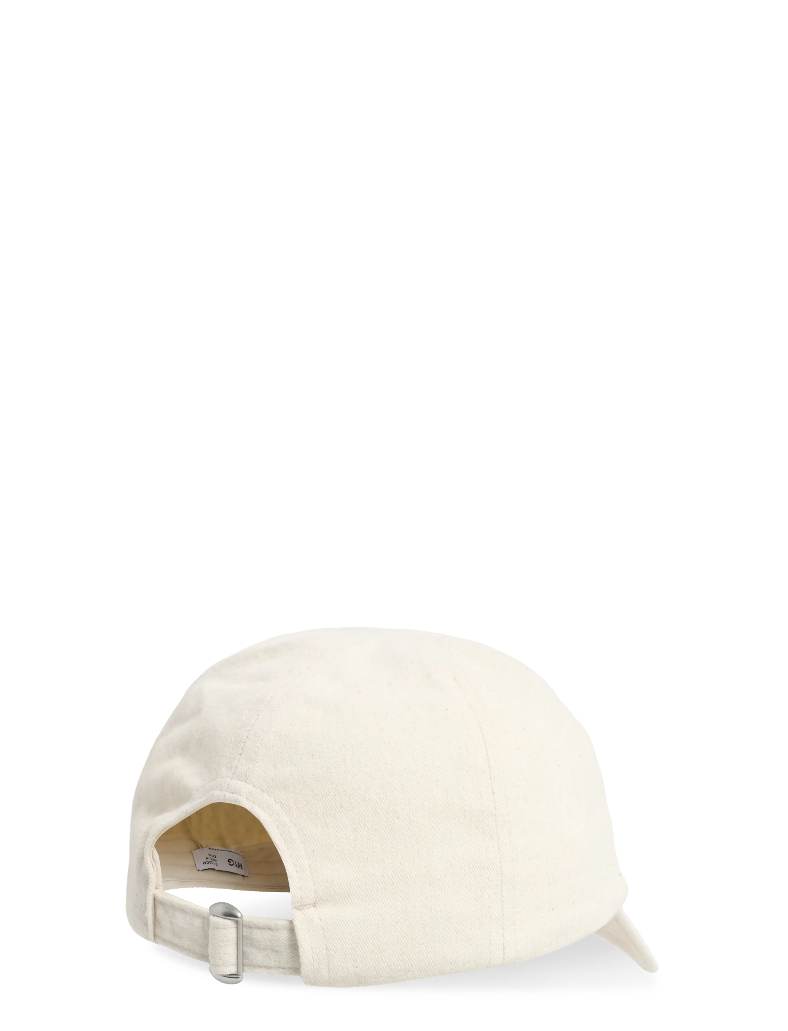 Mango - Cap with embroidered text - kasketter & caps - light beige - 1