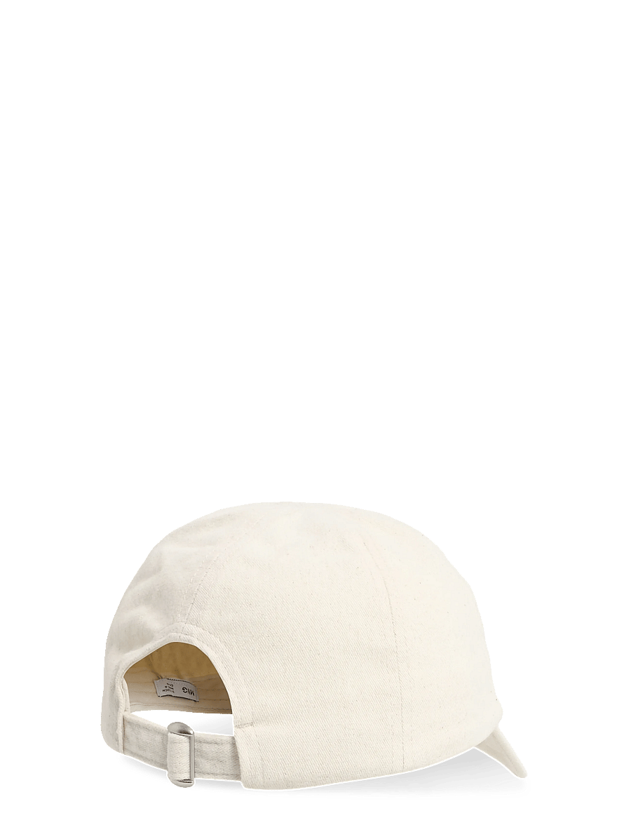 Mango - Cap with embroidered text - kasketter & caps - light beige - 1