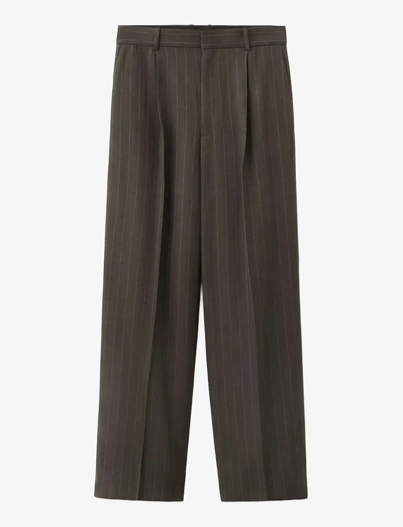 Mango - Lyocell suit trousers - festtøj til outletpriser - dark brown - 1