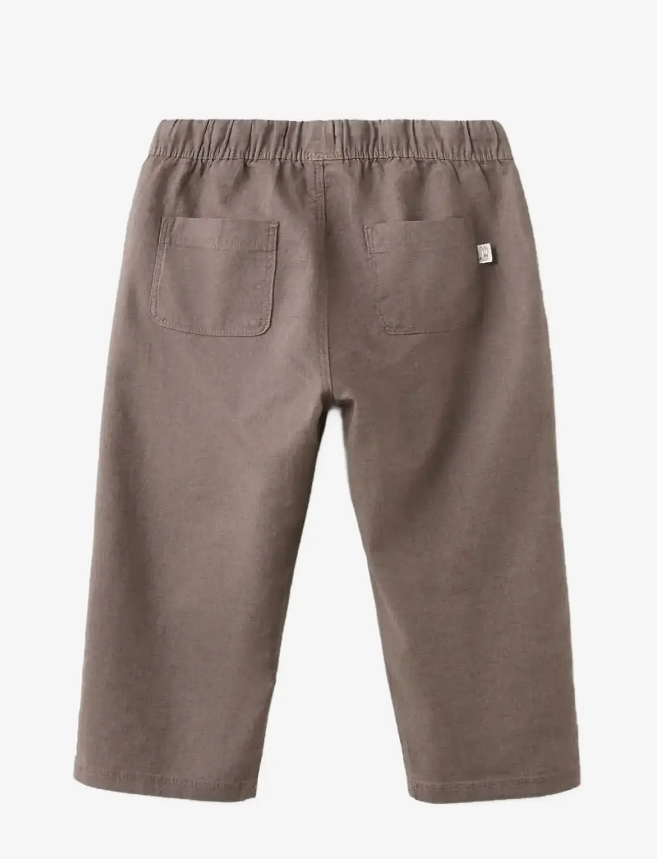 Mango - Cotton linen-blend trousers - bukser - brown - 1
