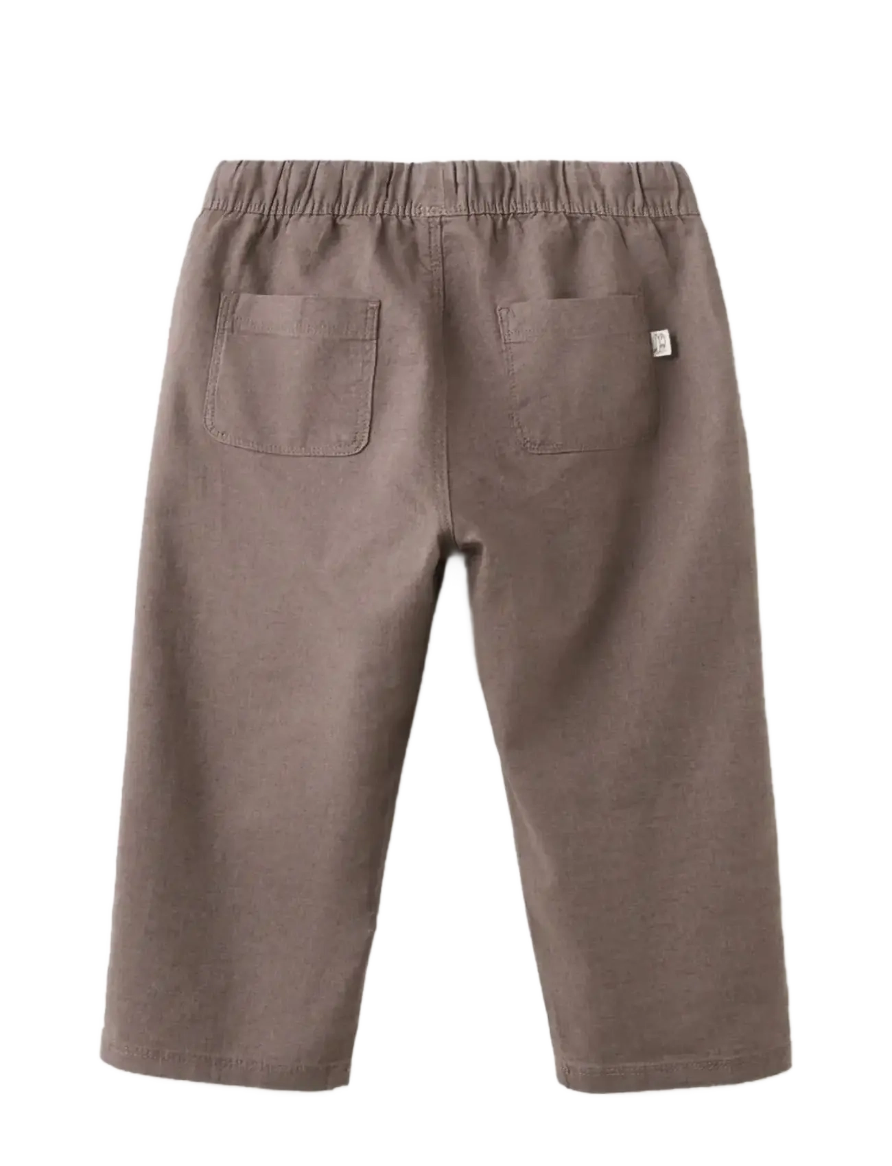 Mango - Cotton linen-blend trousers - bukser - brown - 1