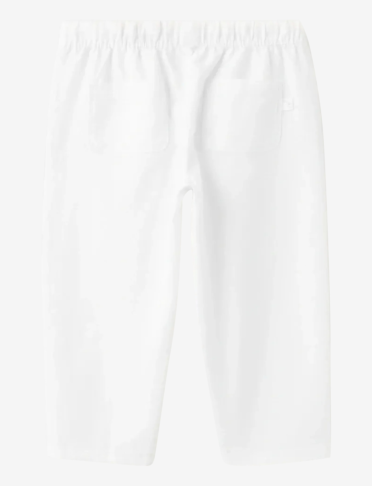 Mango - Cotton linen-blend trousers - bukser - natural white - 1