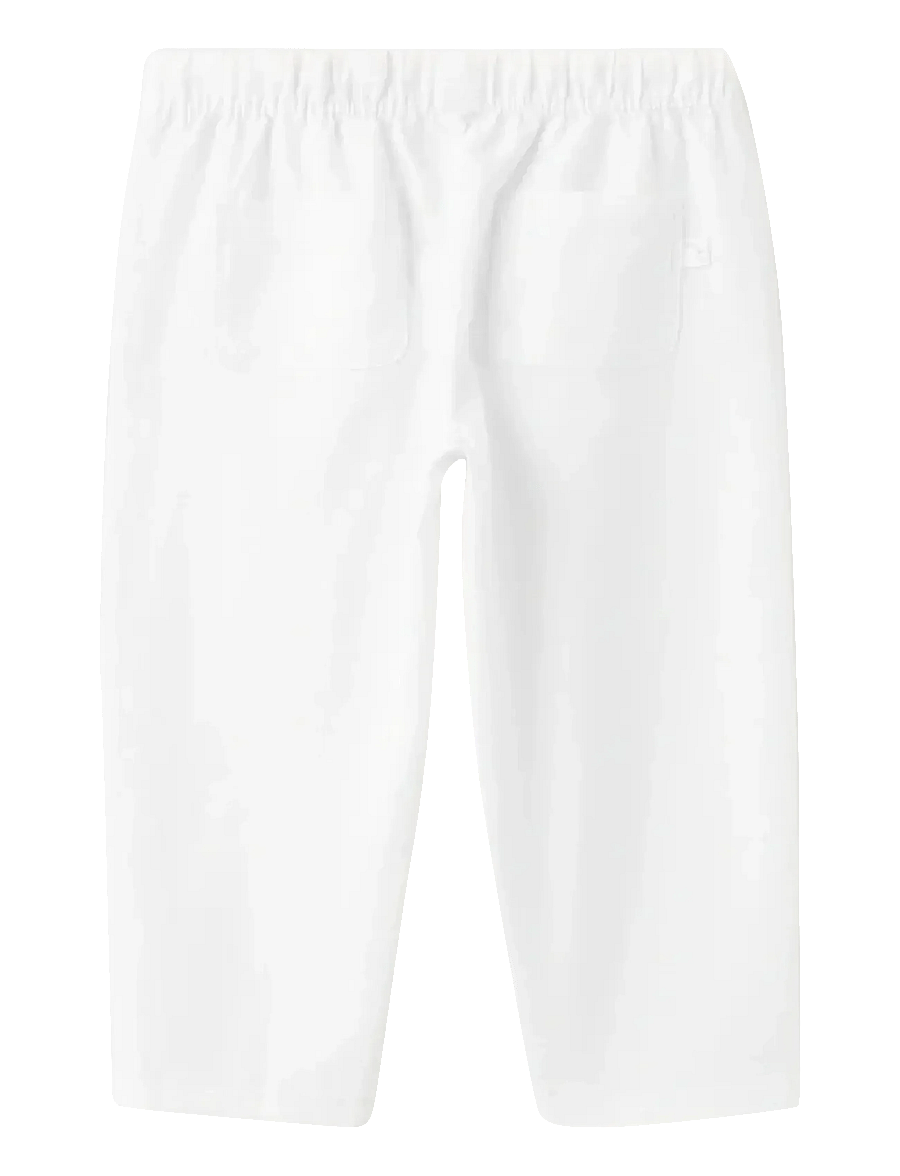 Mango - Cotton linen-blend trousers - bukser - natural white - 1