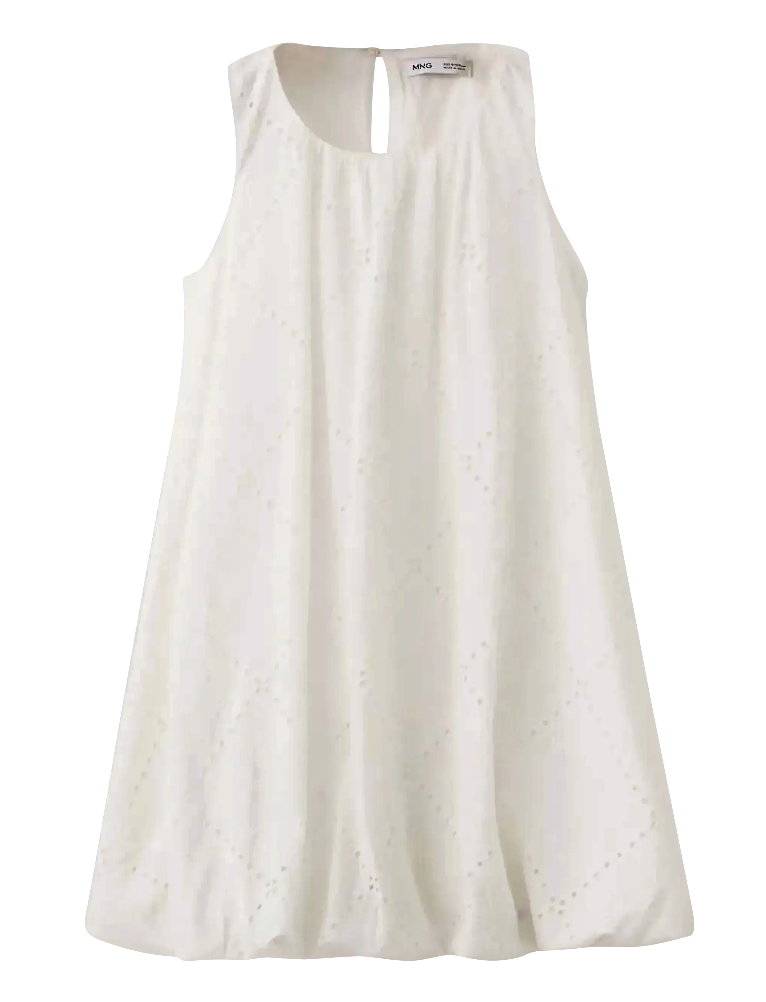 Mango Short balloon dress - Neuheiten - WHITE / cream