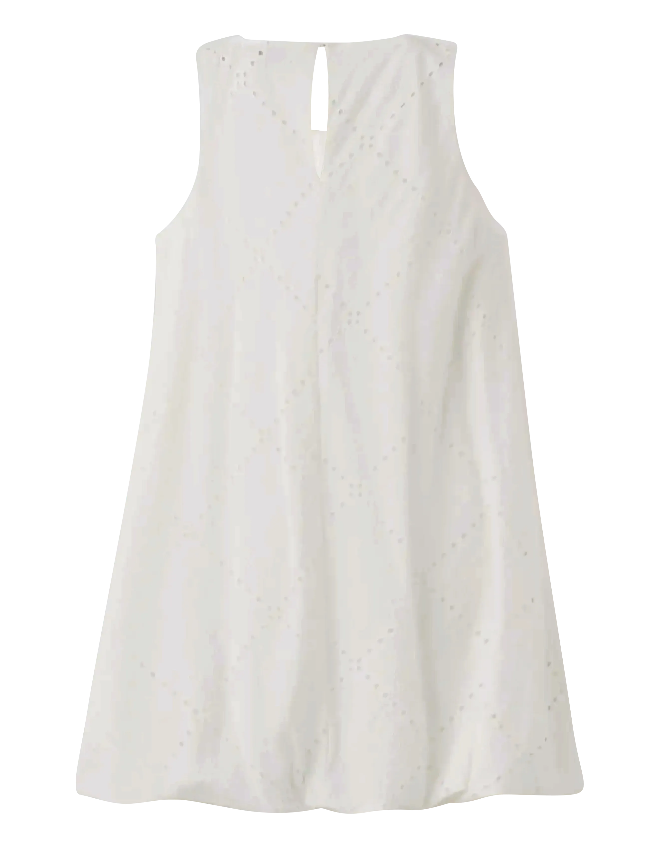 Mango - Short balloon dress - armeløse hverdagskjoler - white - 2