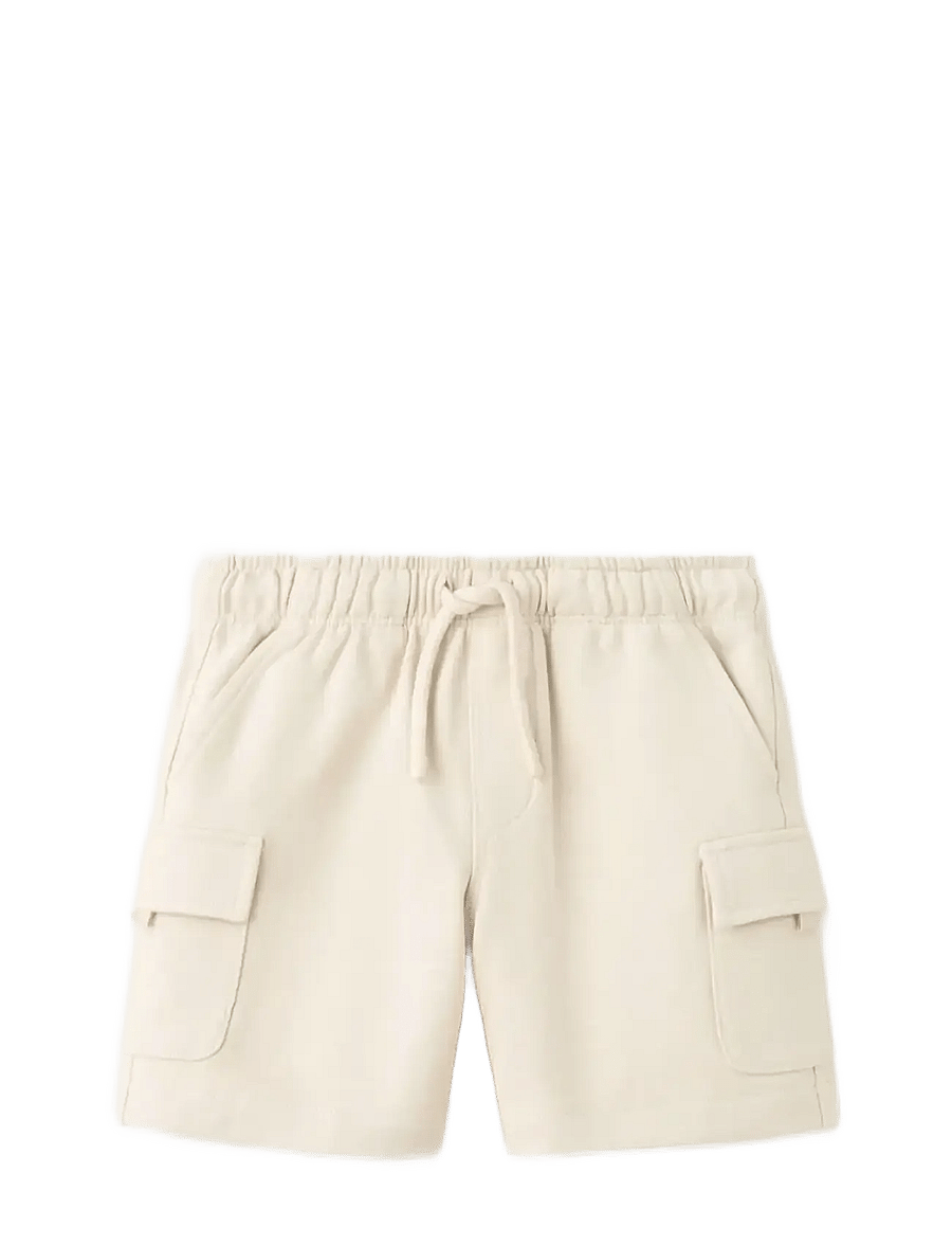 Mango - Drawstring cargo Bermuda shorts - casual shorts - light beige - 0
