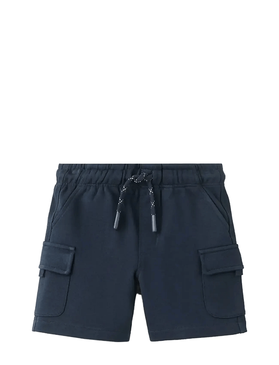 Mango - Drawstring cargo Bermuda shorts - casual shorts - navy - 0