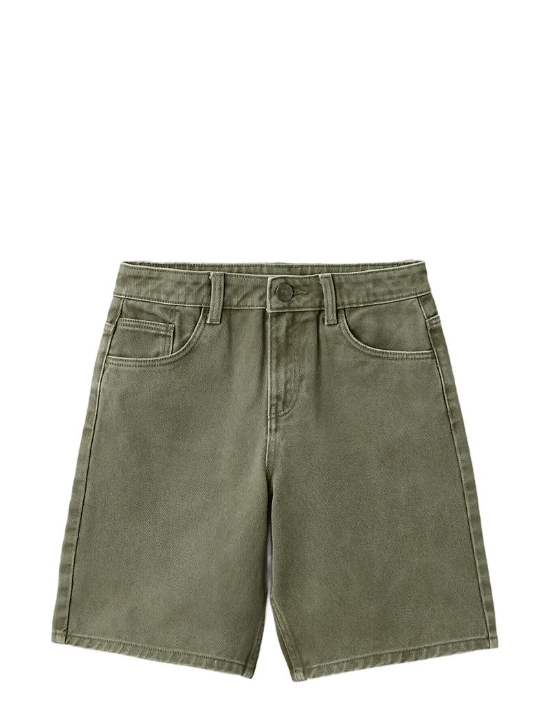 Mango - Denim Bermuda shorts - denimshorts - beige - khaki - 1