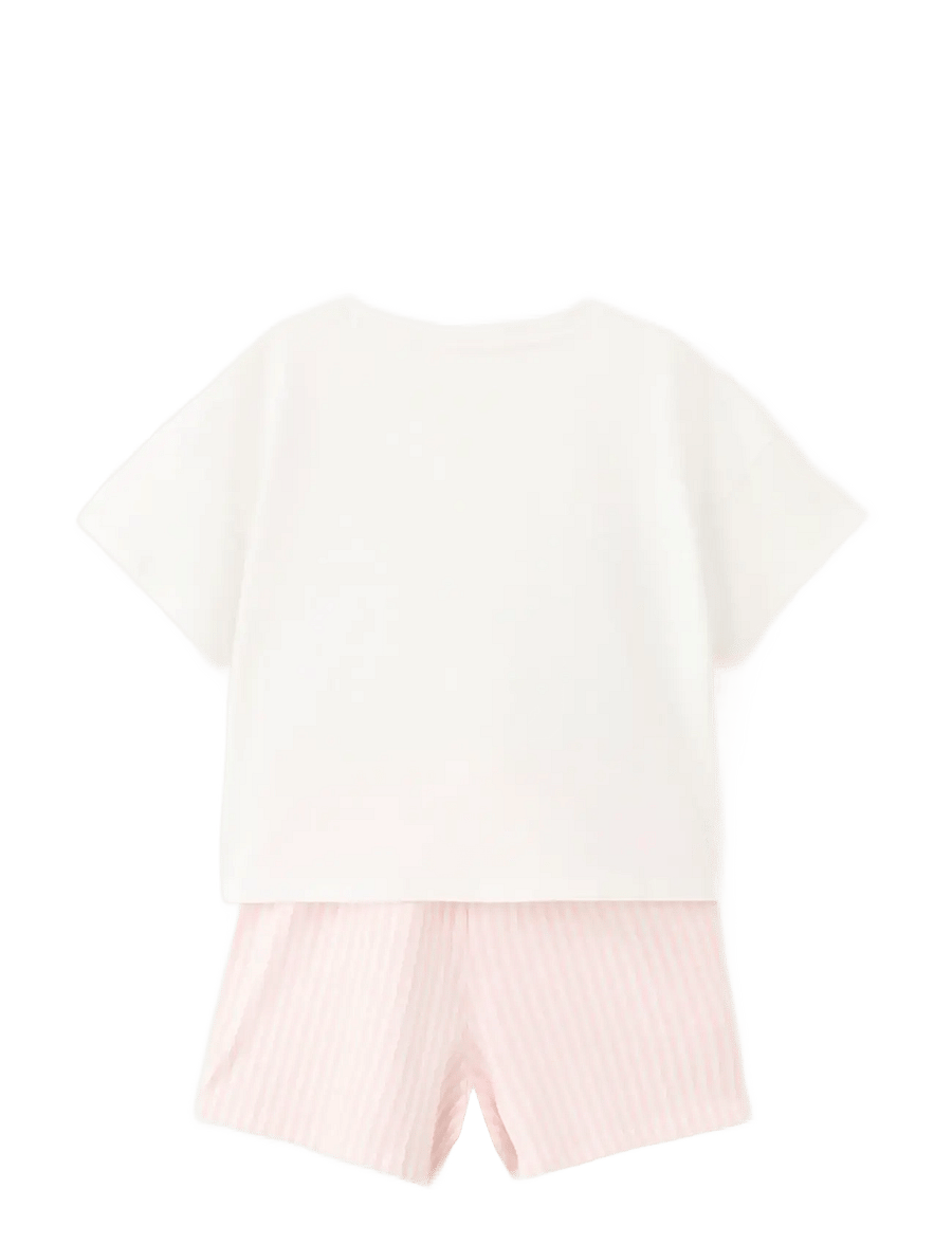 Mango - Striped short pyjamas - pyjamassæt - natural white - 1