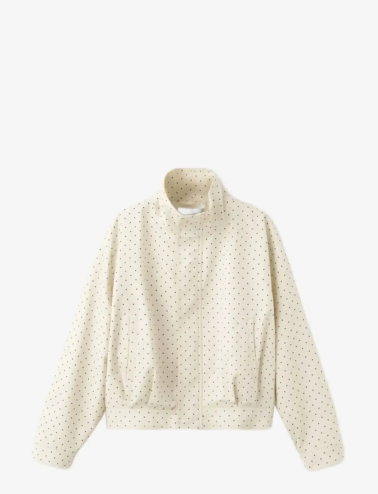 Mango - Dots bomber jacket - forårsjakker - light beige - 1