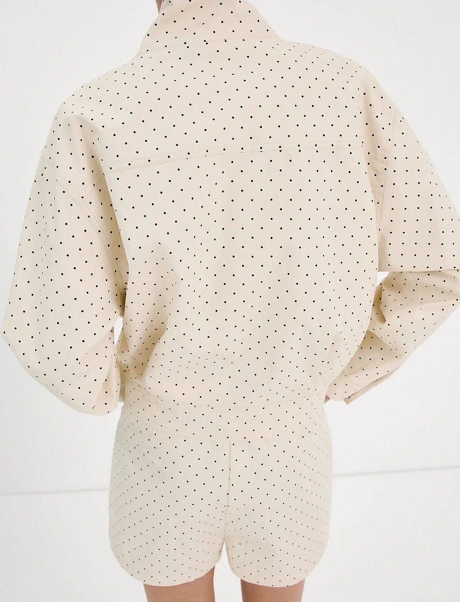 Mango - Dots bomber jacket - bomberjakker - light beige - 2