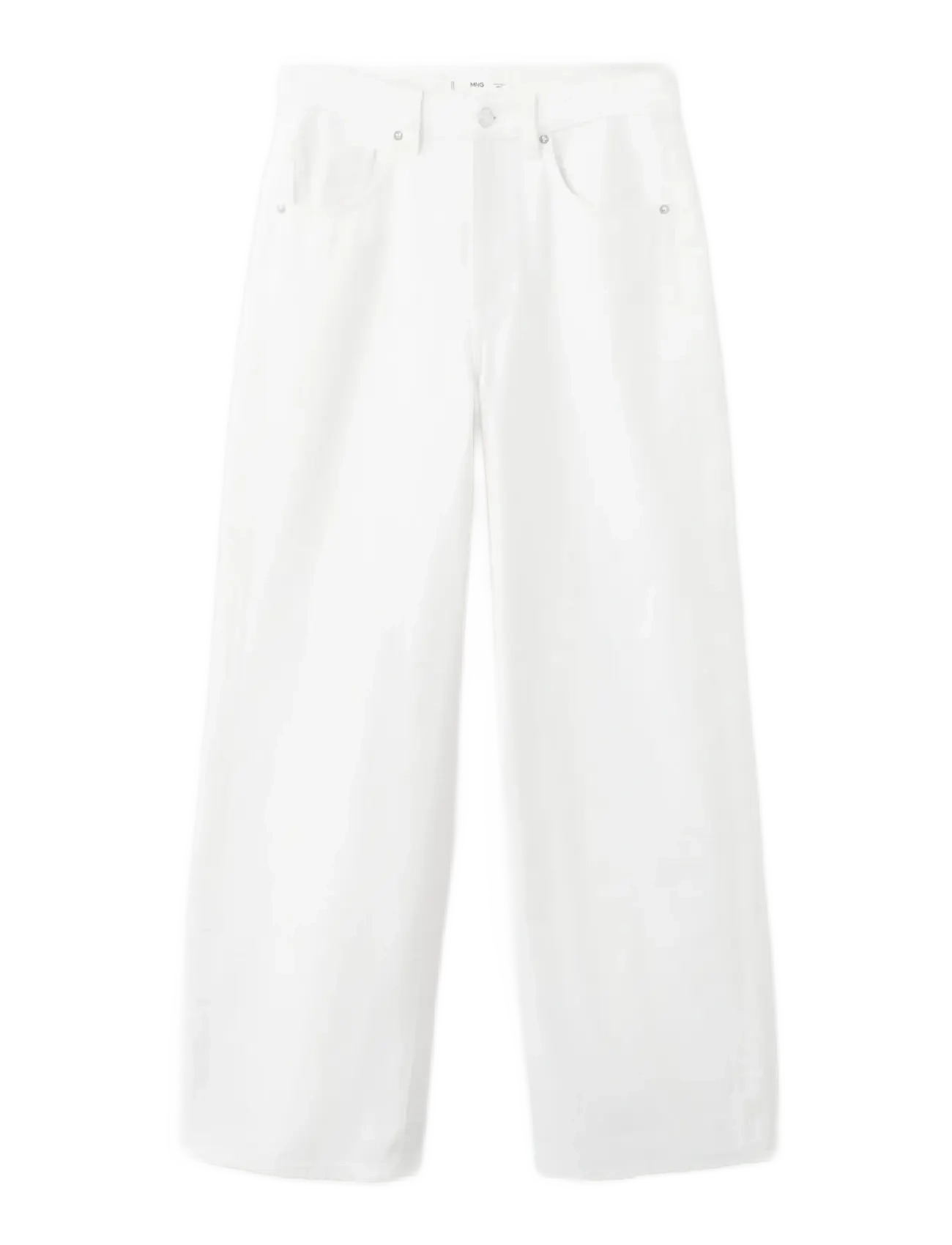 MANGO Mid-Rise Balloon Jeans Weiß - 32 - Damen