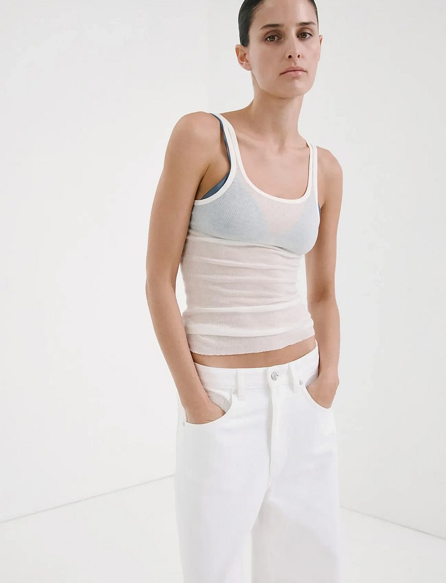 Mango - Mid-rise balloon jeans - barrel jeans - white - 2