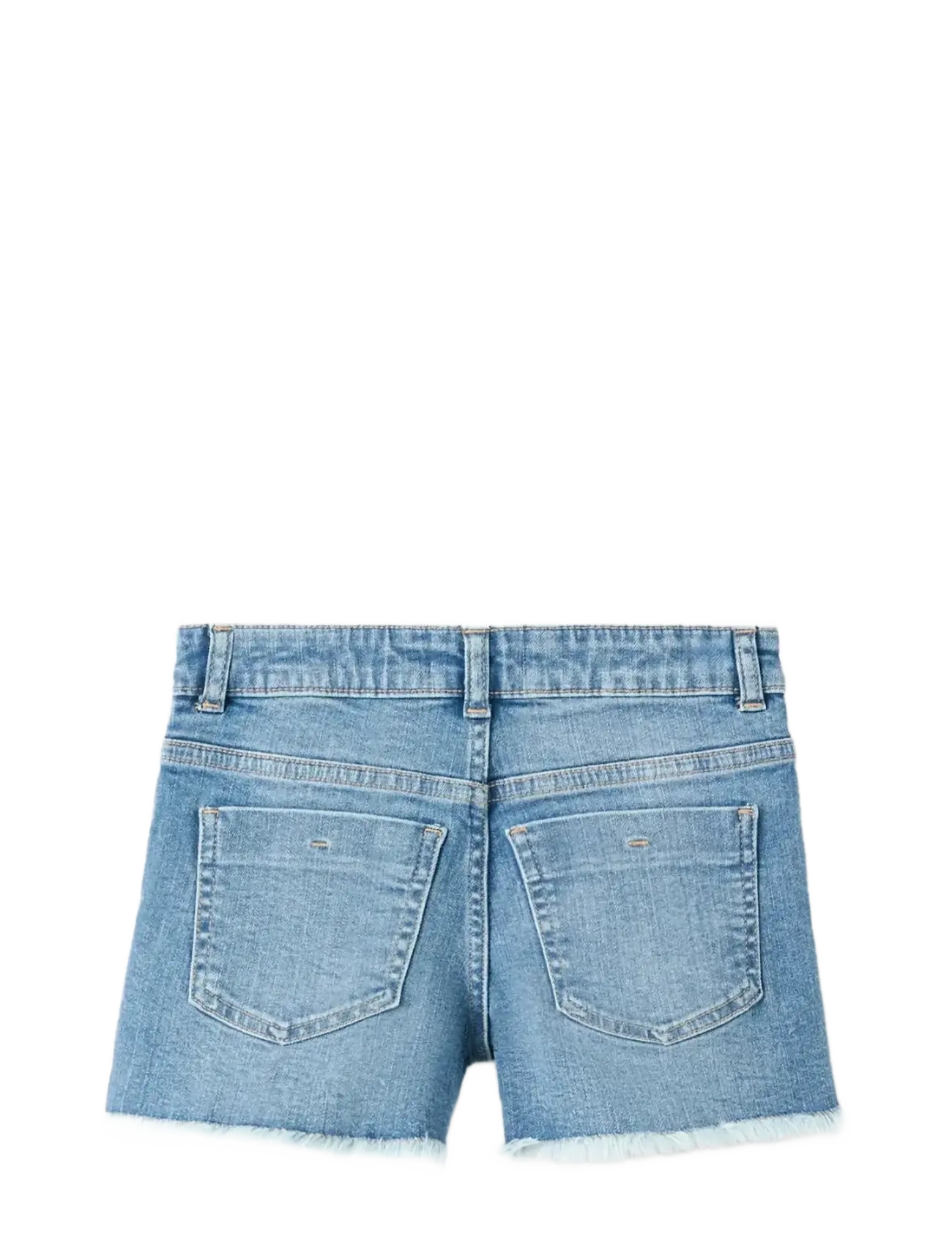 Mango - Frayed hem shorts - denimshorts - open blue - 1