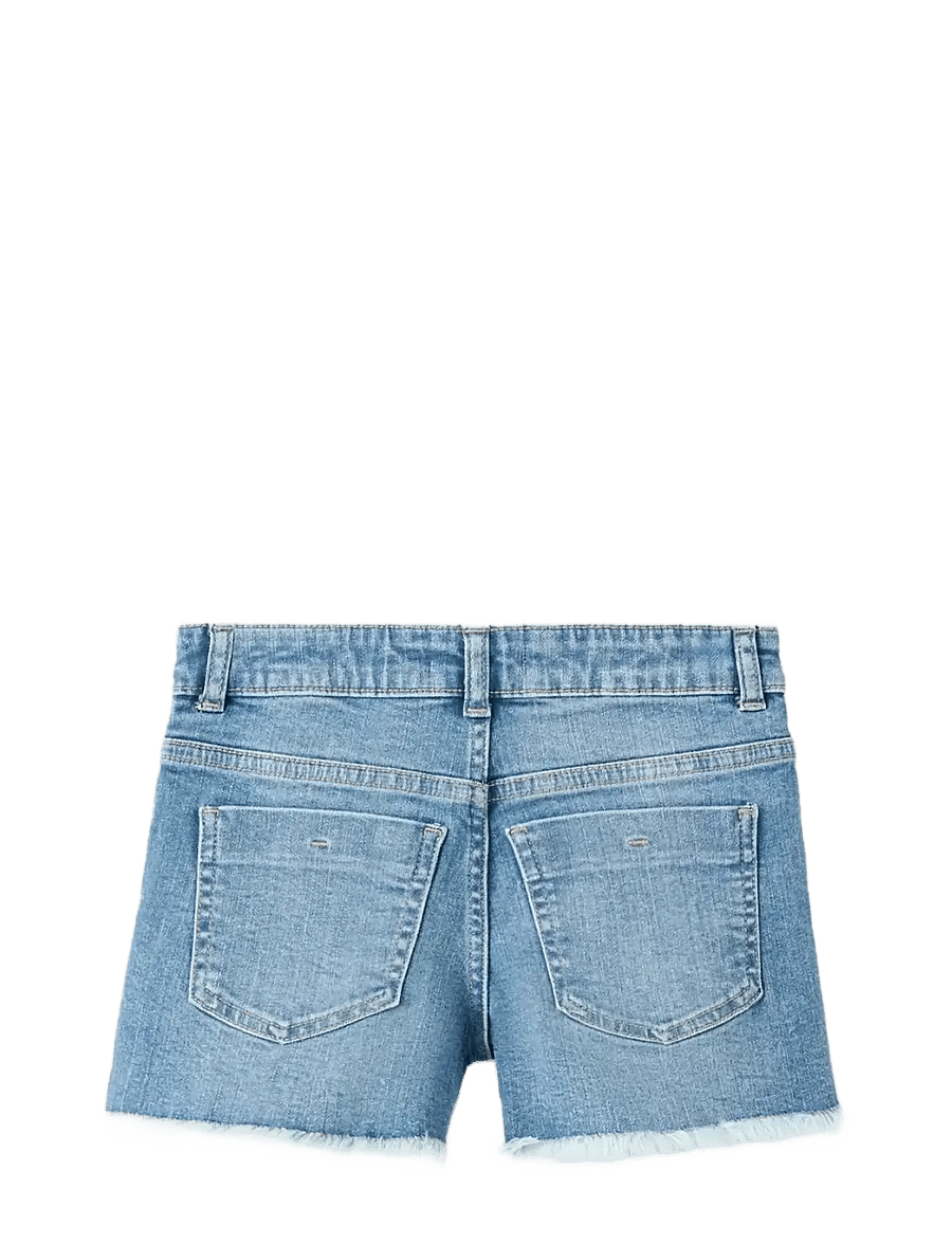 Mango - Frayed hem shorts - jeansshorts - open blue - 1
