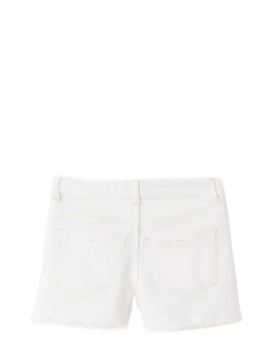 Mango - Frayed hem shorts - jeansshorts - white - 1