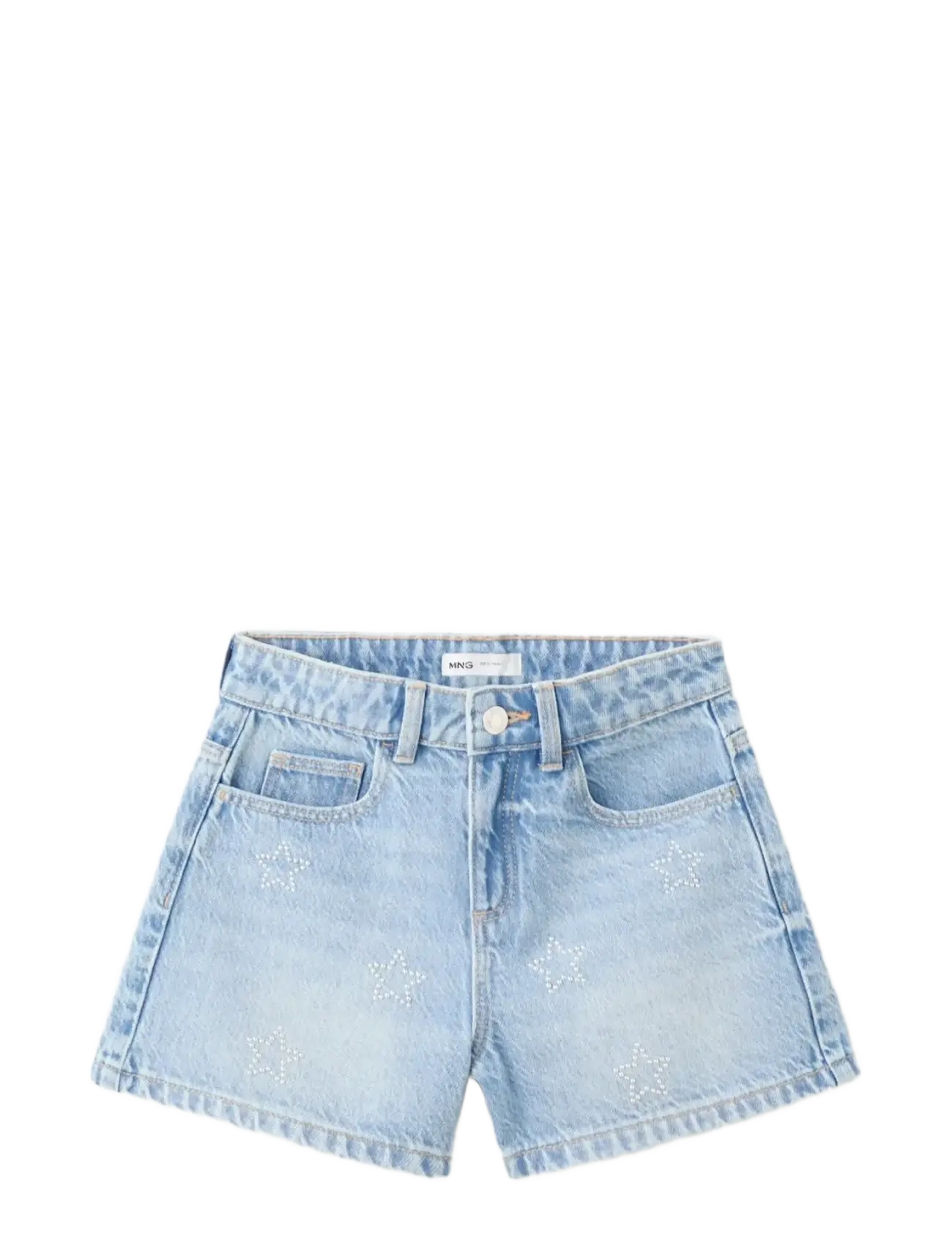 Mango Star rhinestone shorts - Shorts - OPEN BLUE / blue