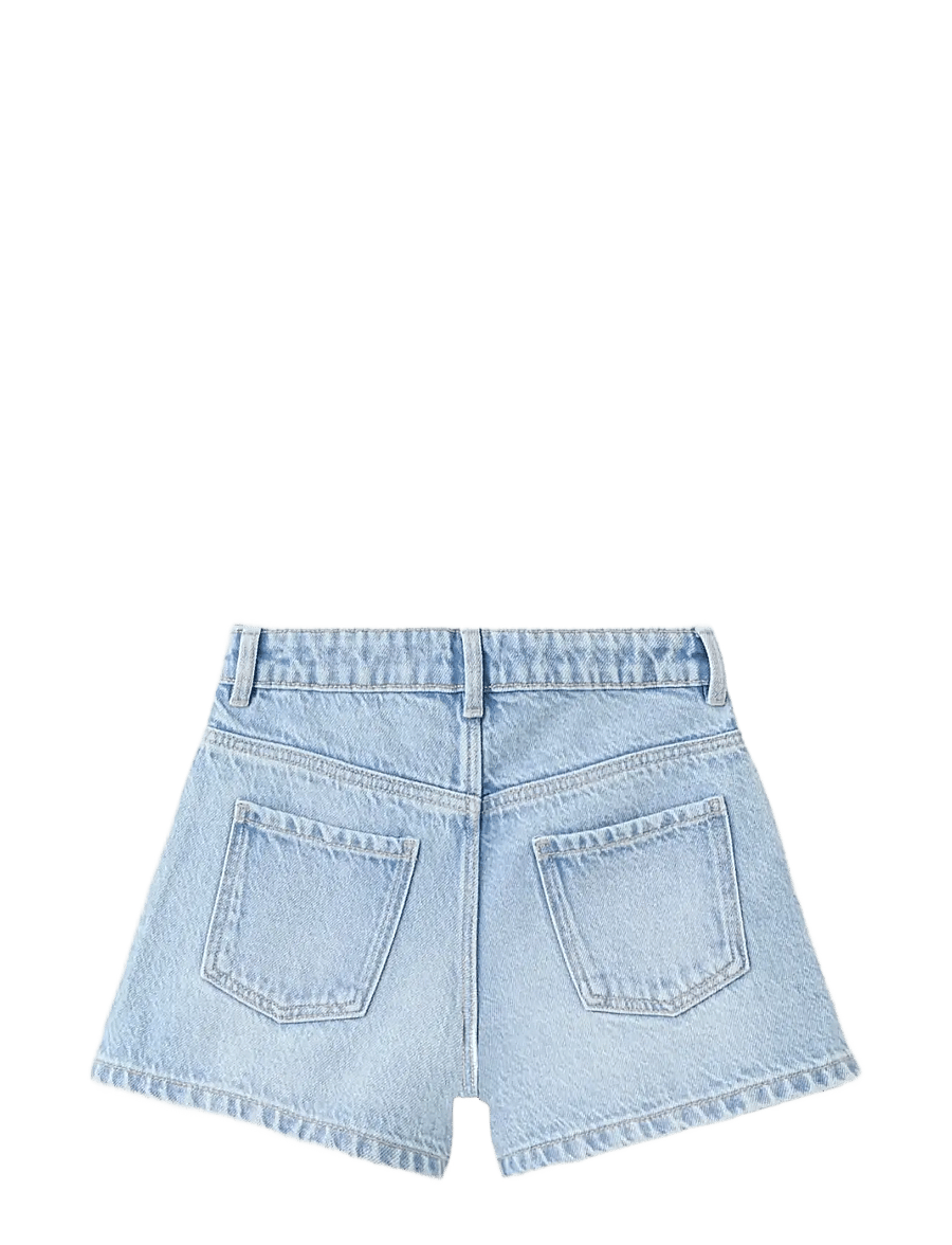 Mango - Star rhinestone shorts - jeansshorts - open blue - 1