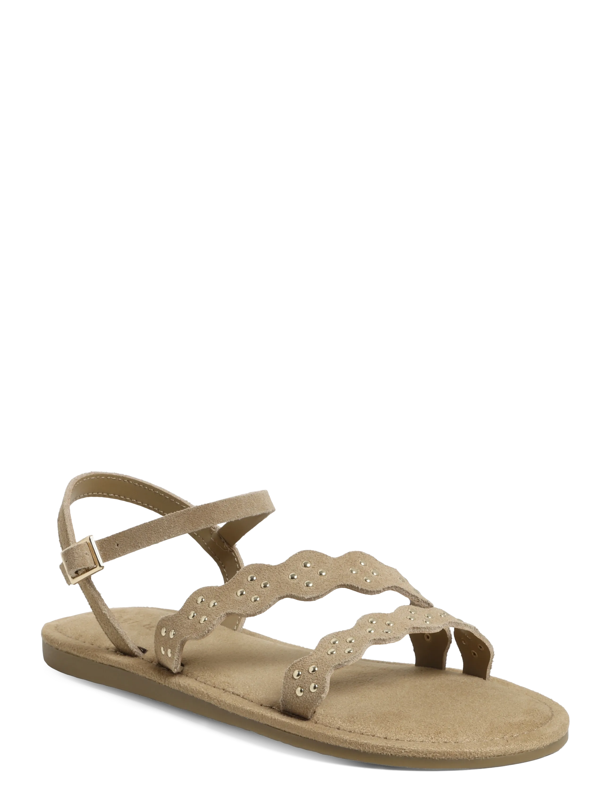 MANGO Leder Sandalen With Straps Braun - 34 - Kinder