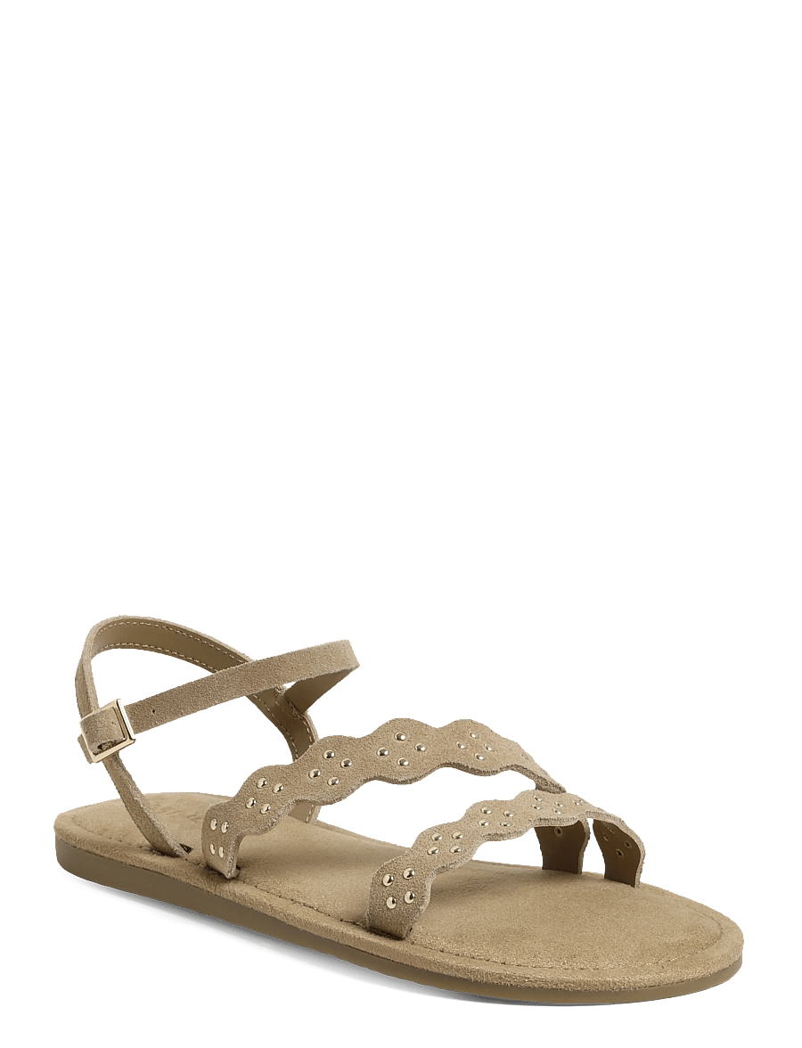 Mango - Leather sandals with straps - sandalen - lt pastel brown - 0