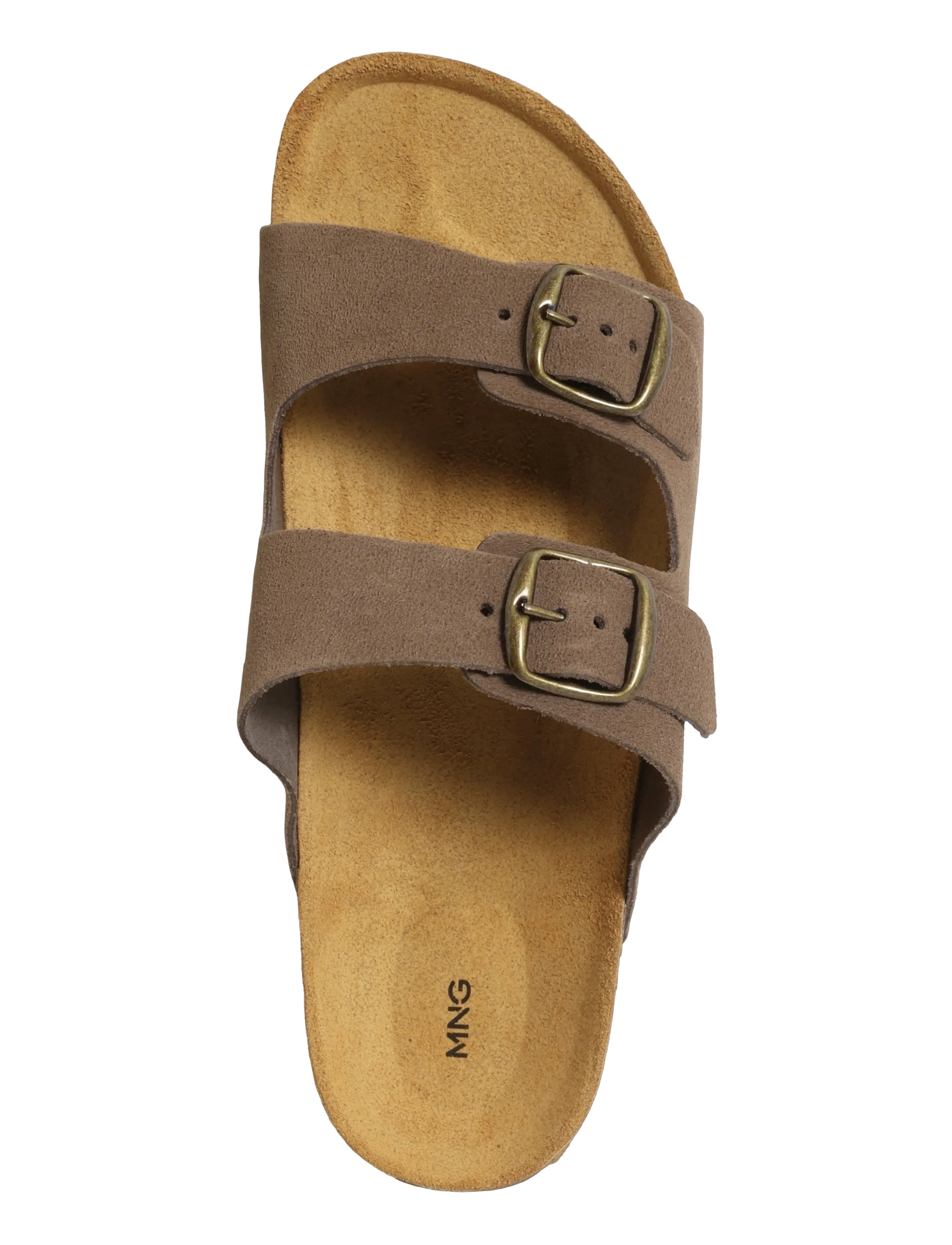 Mango - Buckle leather sandals - laveste priser - medium brown - 3