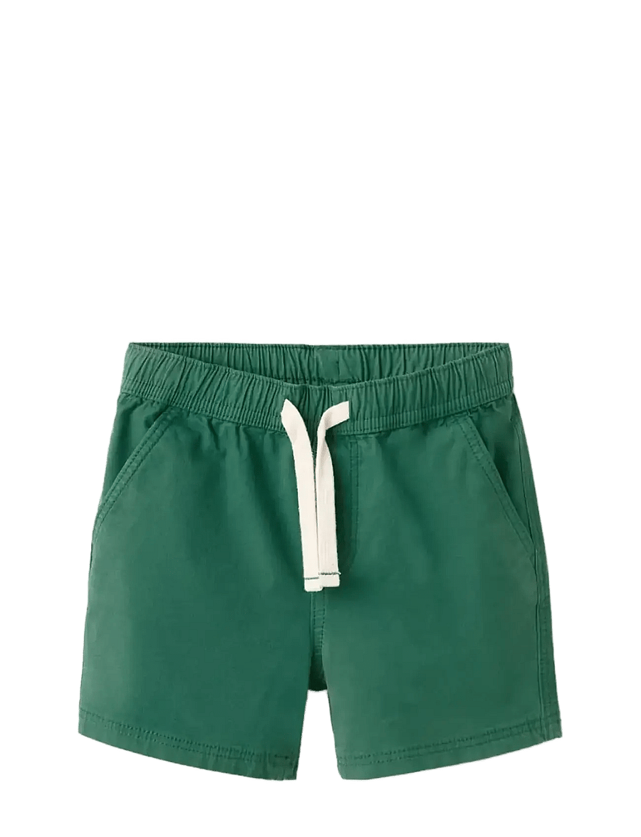 Mango - Cotton shorts with drawstring - casual shorts - green - 1