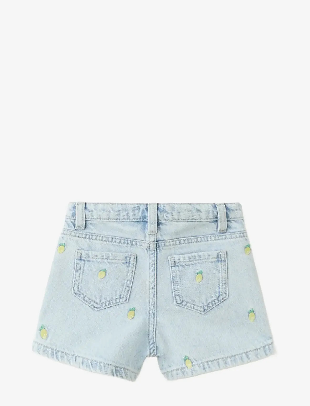 Mango - Lemon denim shorts - jeansshorts - open blue - 2