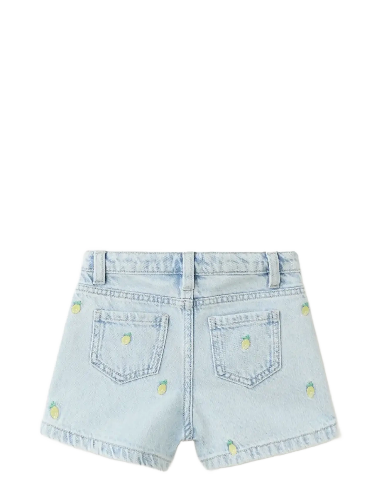 Mango - Lemon denim shorts - jeansshorts - open blue - 2