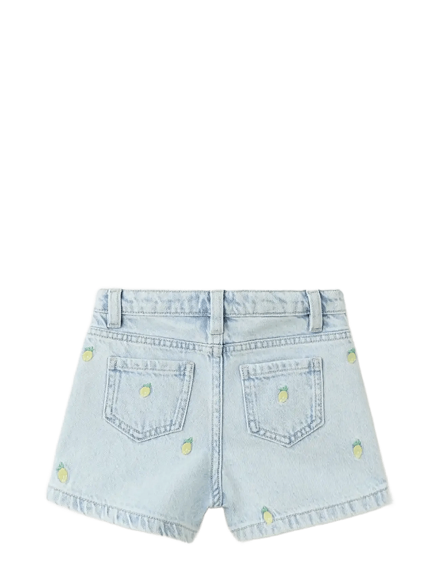 Mango - Lemon denim shorts - denimshorts - open blue - 2