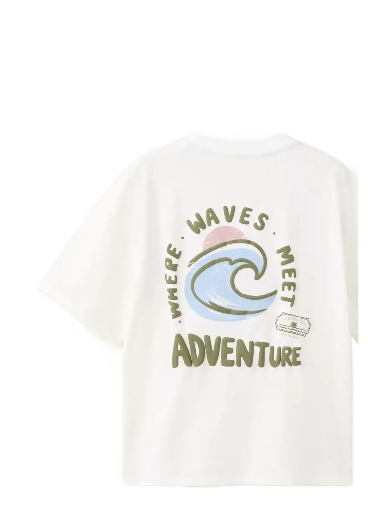Mango - Printed cotton-blend t-shirt - kortærmede t-shirts - natural white - 2