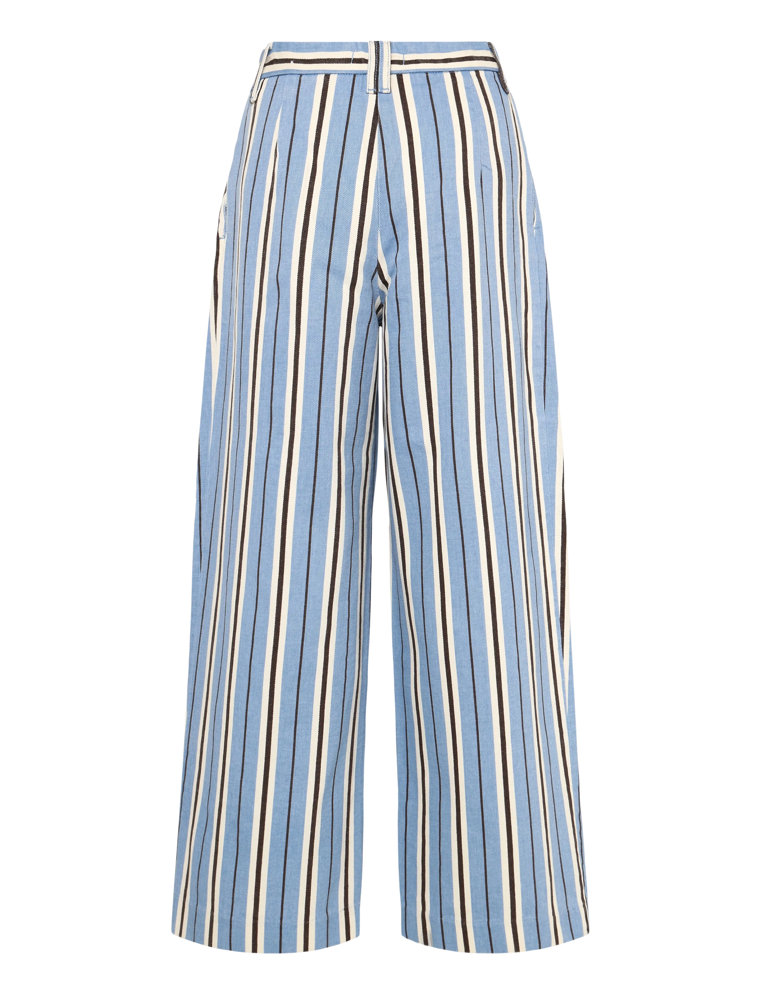 Mango - Wide leg striped jeans - brede jeans - lt-pastel blue - 2