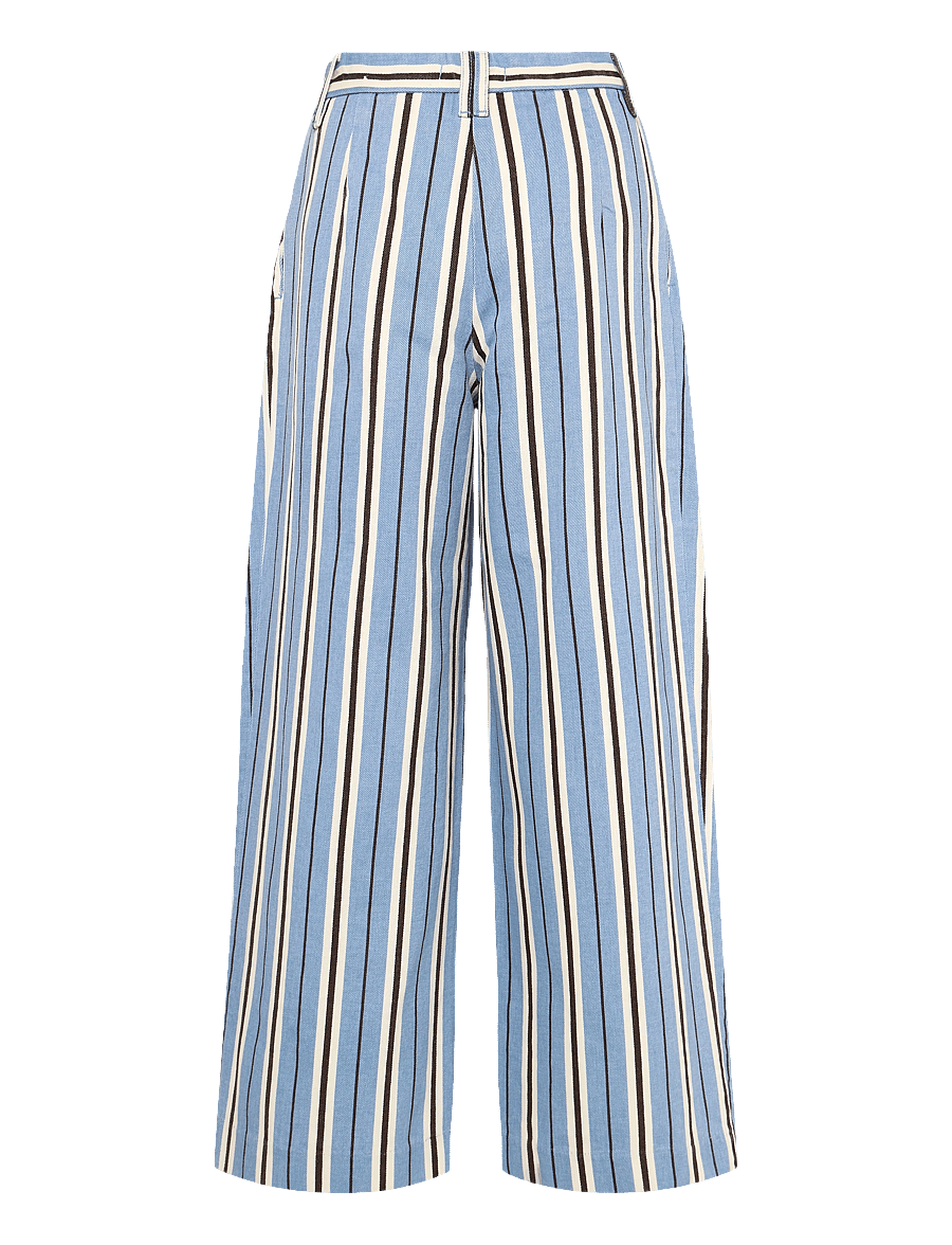 Mango - Wide leg striped jeans - brede jeans - lt-pastel blue - 2