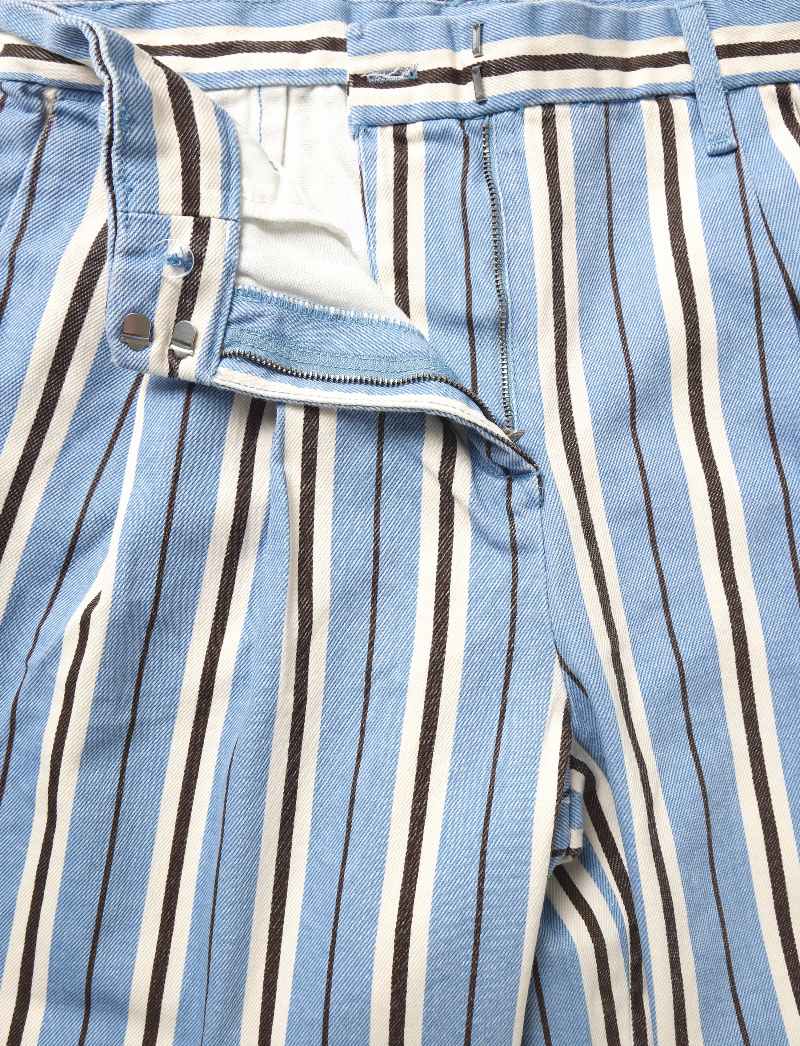 Mango - Wide leg striped jeans - brede jeans - lt-pastel blue - 5