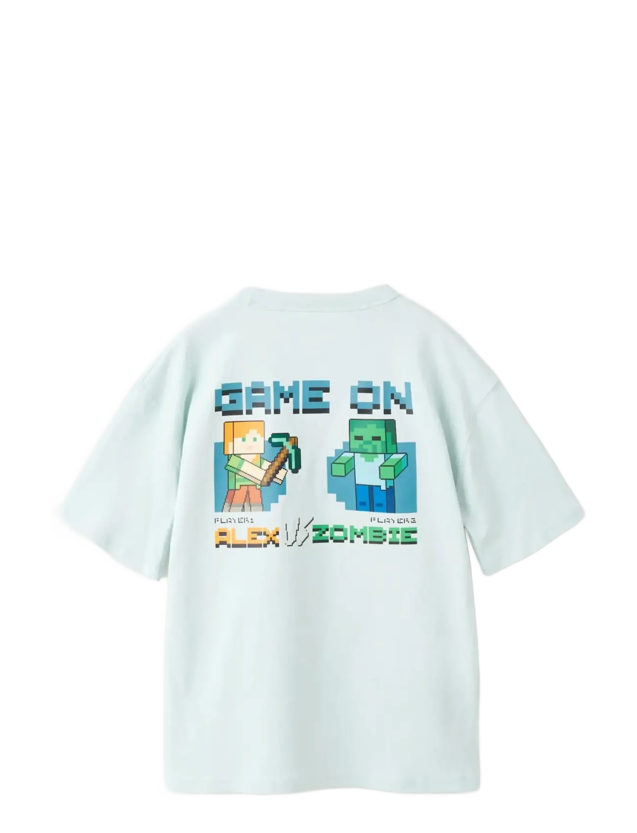 Mango - Minecraft cotton t-shirt - kortærmede t-shirts - turquoise - aqua - 1