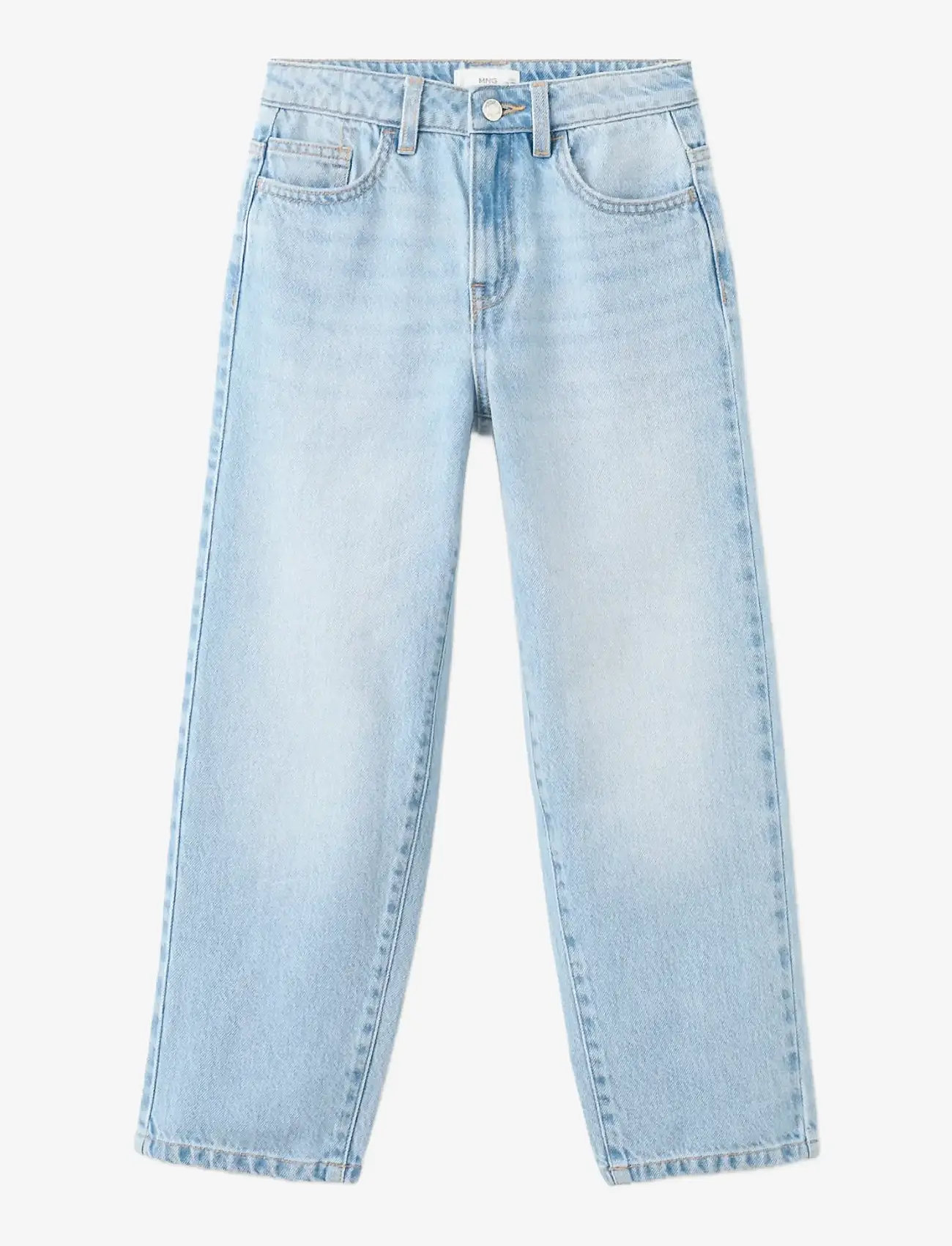 Mango - Mid-rise straight jeans - regular jeans - open blue - 0
