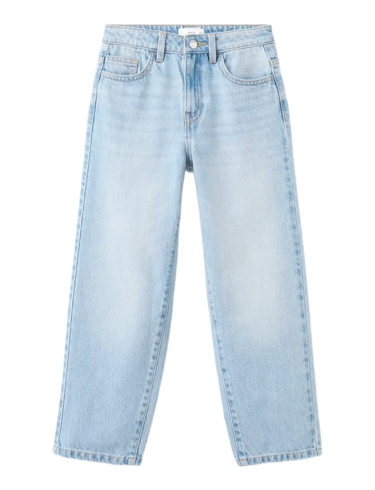 Mango - Mid-rise straight jeans - regular jeans - open blue - 0