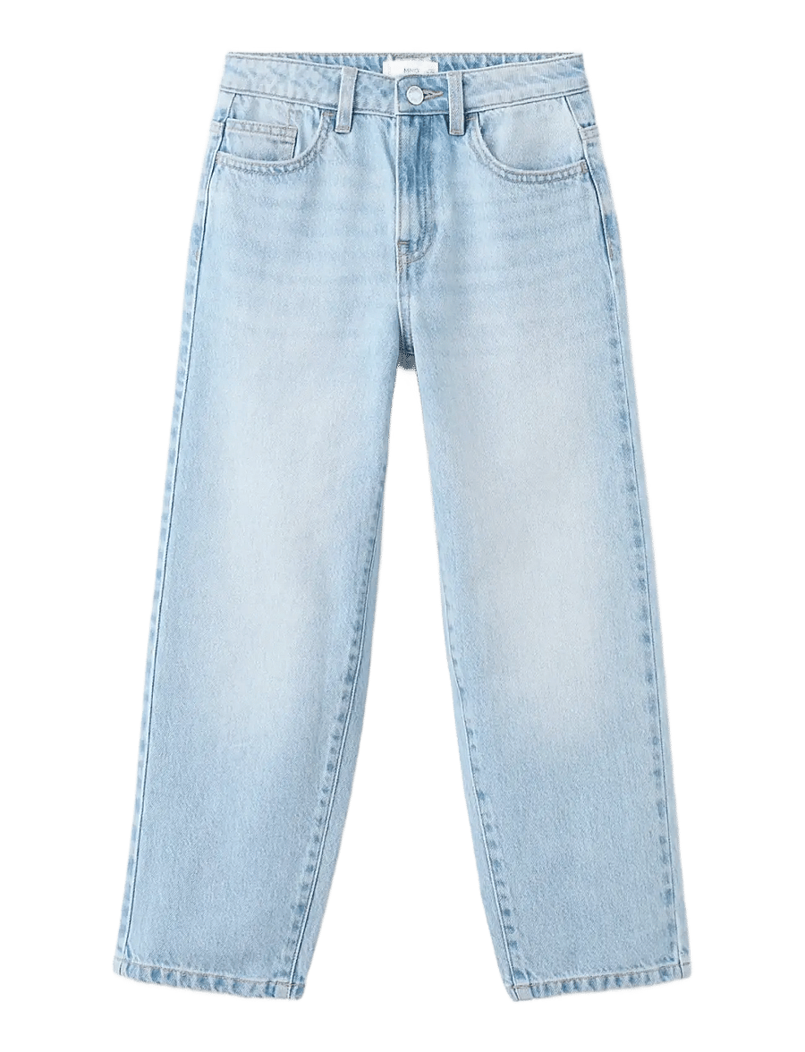 Mango - Mid-rise straight jeans - regular jeans - open blue - 0
