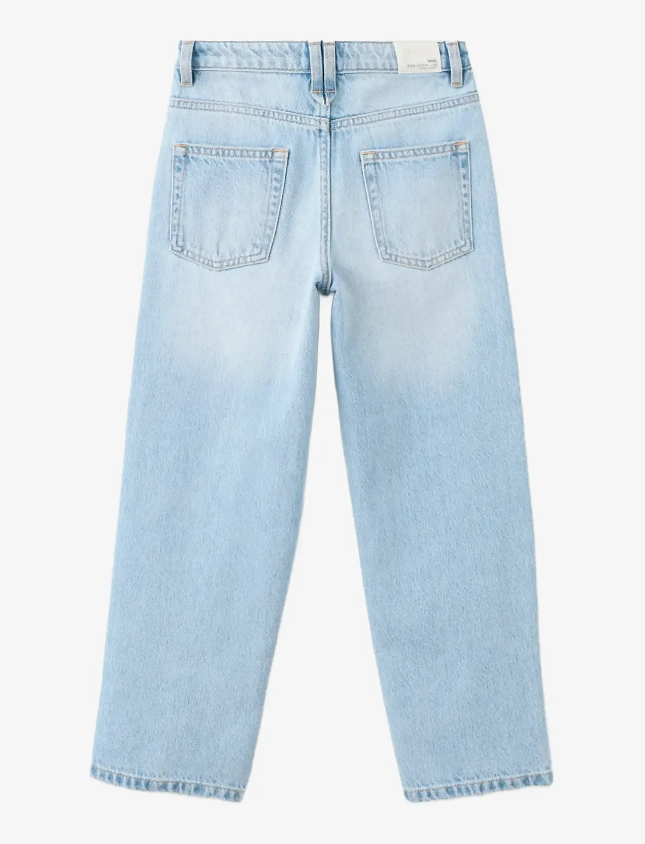 Mango - Mid-rise straight jeans - regular jeans - open blue - 1