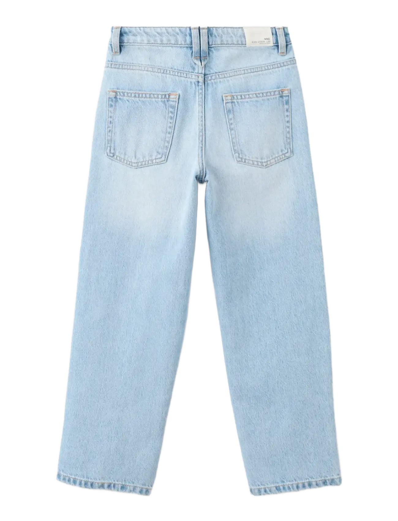 Mango - Mid-rise straight jeans - regular jeans - open blue - 1
