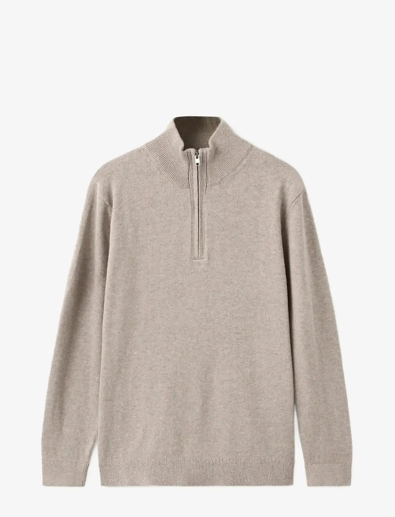 Mango - Zip neck jumper - trøjer - medium brown - 1