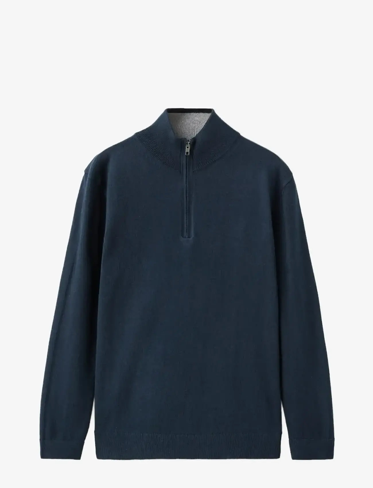 Mango - Zip neck jumper - trøjer - navy - 0