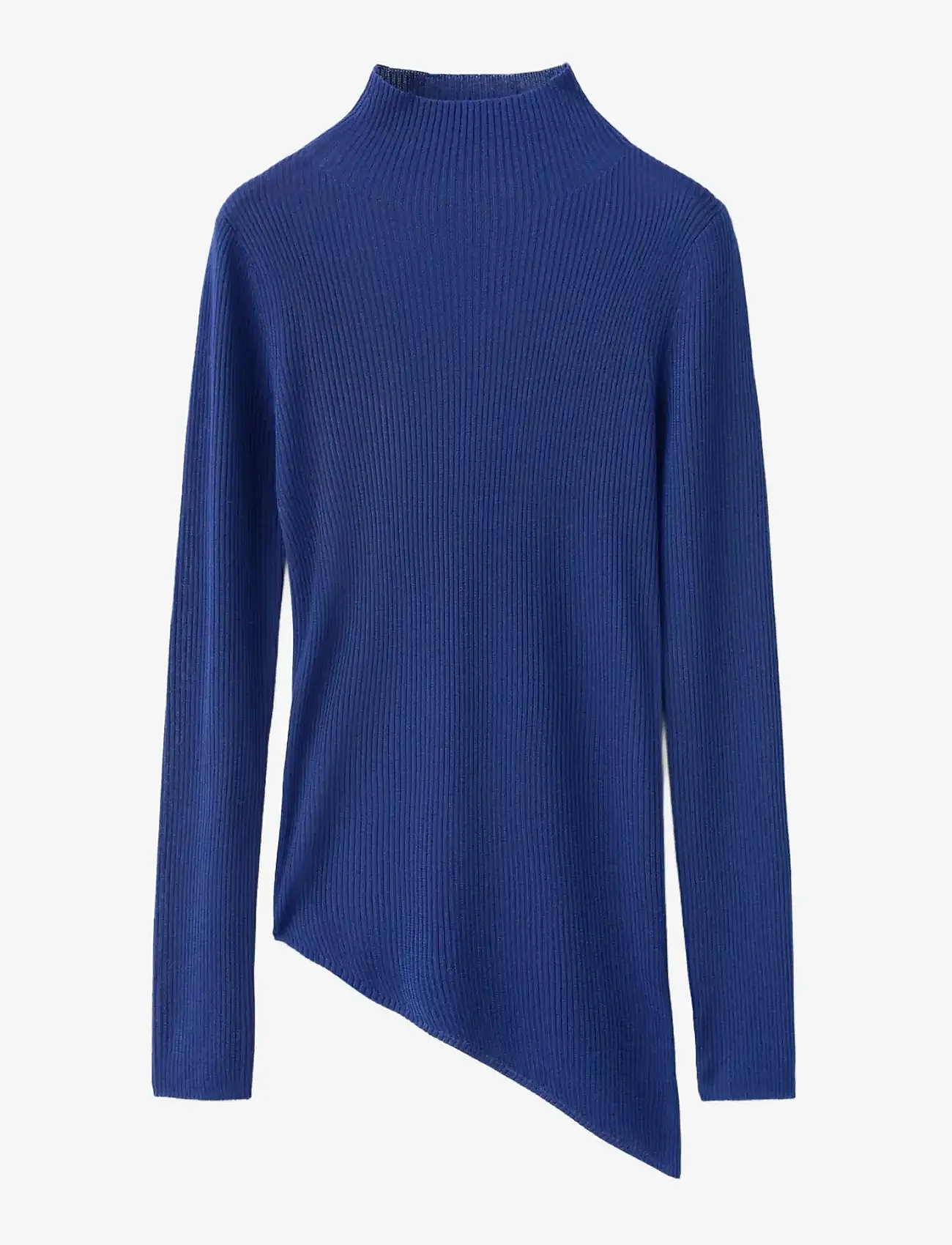 Mango - Sweater with asymmetrical turtleneck - laveste priser - bright blue - 1