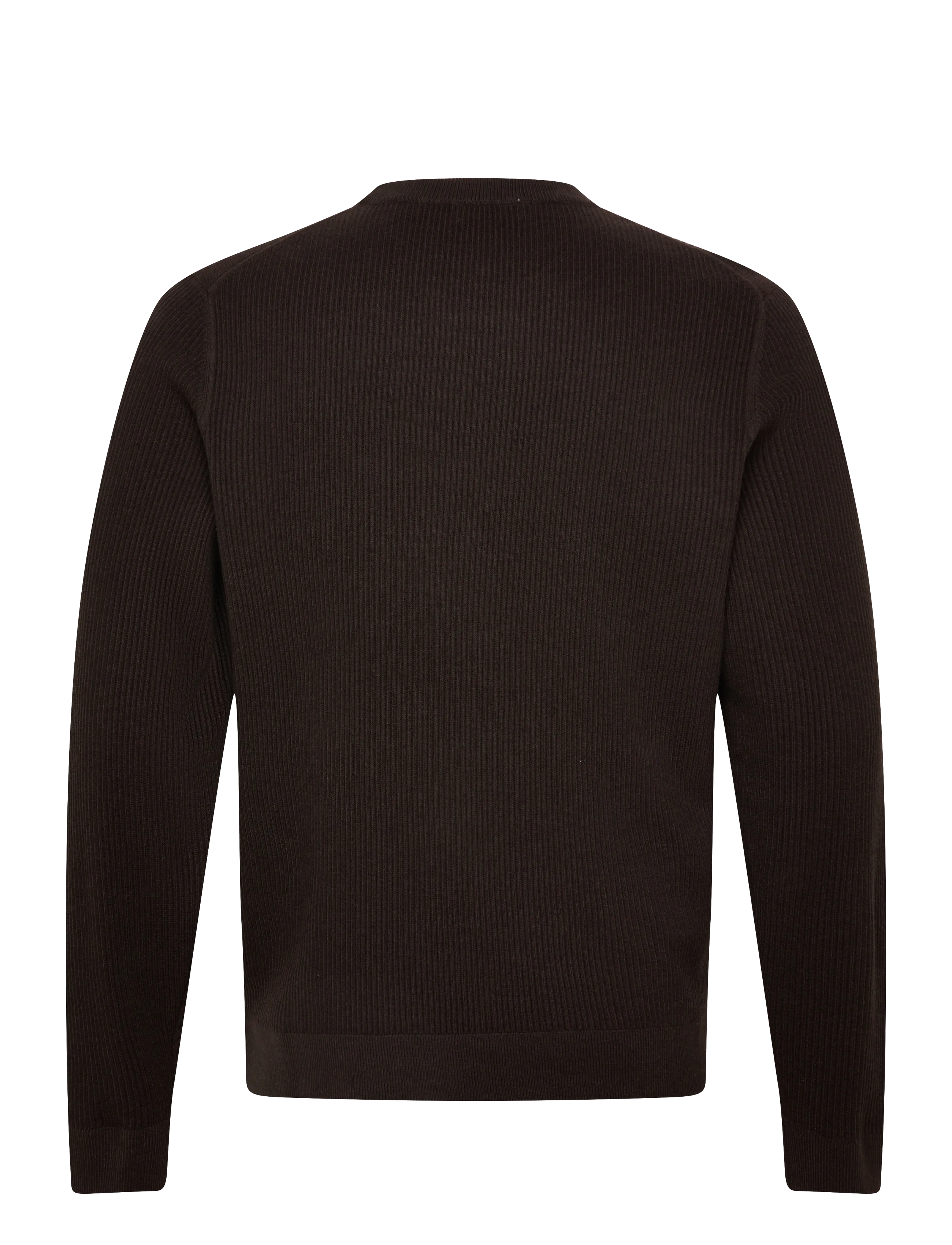 Mango - Fine rib-knit cotton sweater - madalaimad hinnad - dark brown - 2