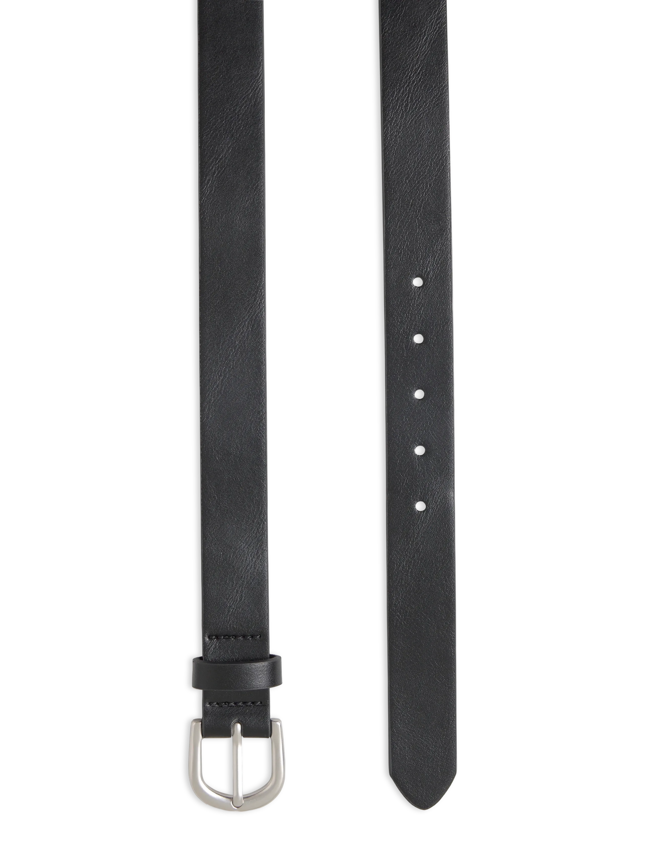 Mango - Faux-leather belt - gode sommertilbud - black - 1